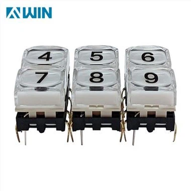 TV Switcher belyst tryckknapp