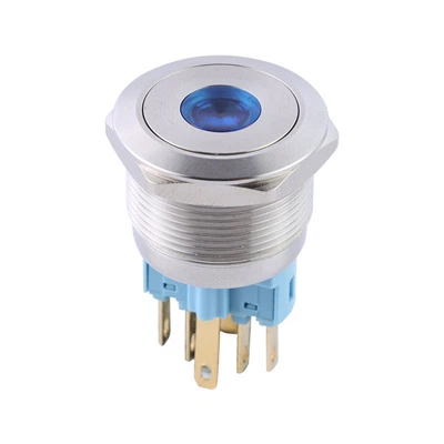 16mm metallomkopplare med indikator